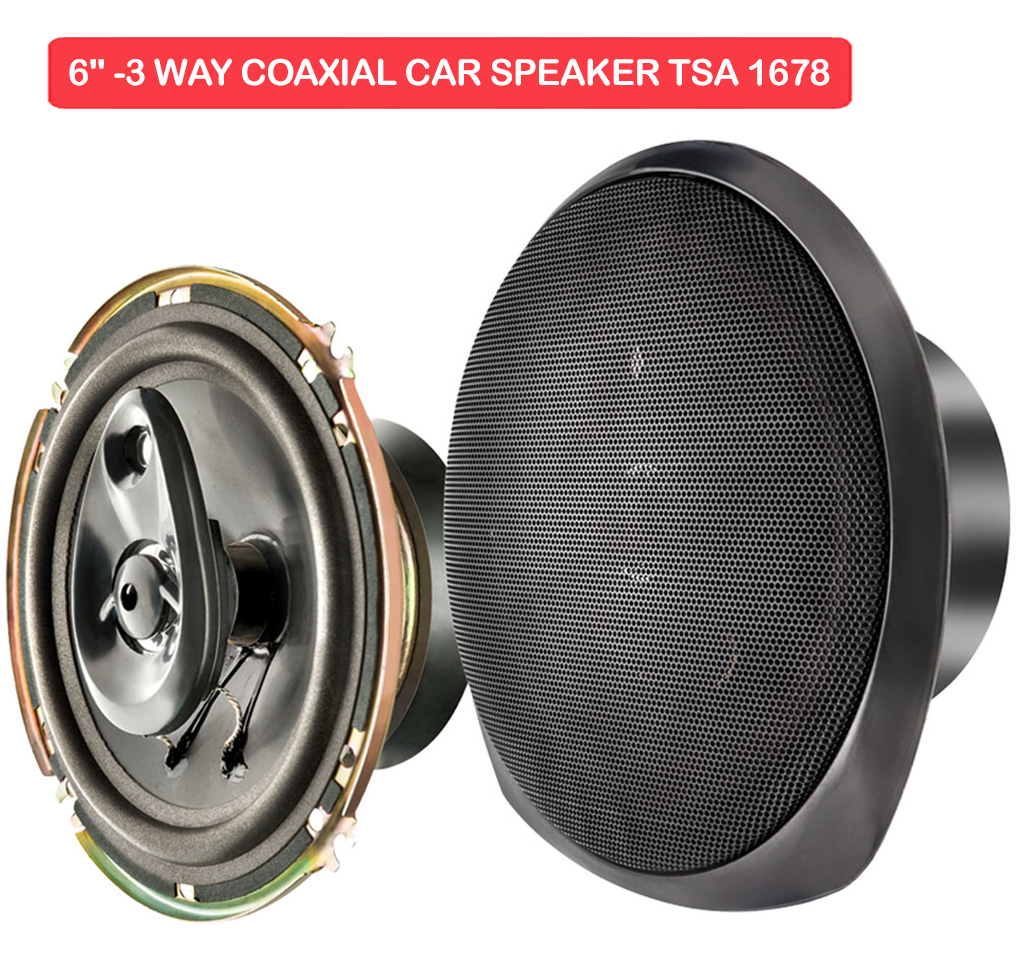 6" -3 WAY COAXIAL CAR SPEAKER TSA 1678